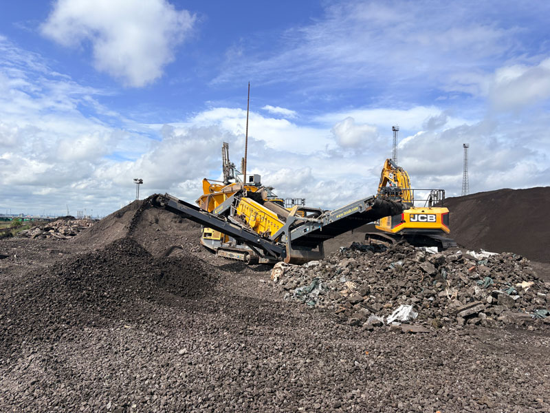 machinery reusing materials 